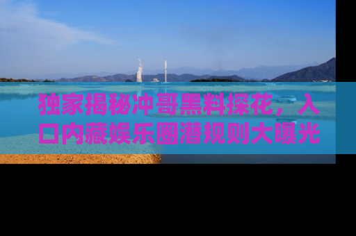 独家揭秘冲哥黑料探花，入口内藏娱乐圈潜规则大曝光