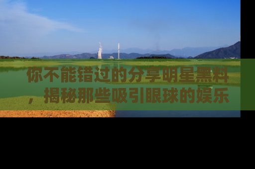 你不能错过的分享明星黑料，揭秘那些吸引眼球的娱乐新闻。