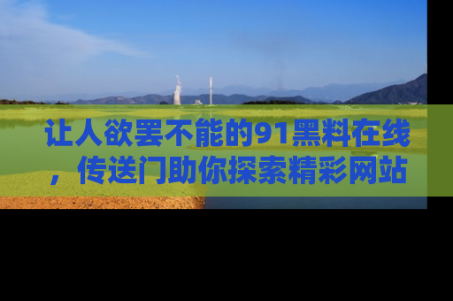 让人欲罢不能的91黑料在线，传送门助你探索精彩网站内幕！