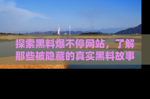 探索黑料爆不停网站，了解那些被隐藏的真实黑料故事