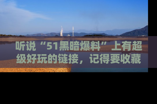 听说“51黑暗爆料”上有超级好玩的链接，记得要收藏哦！